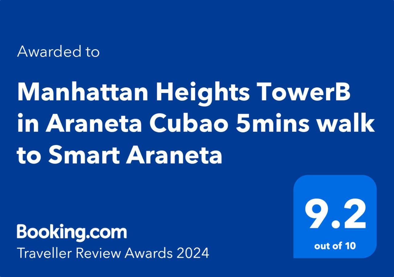 אפרטהוטל מנילה Manhattan Heights Towerb In Araneta Cubao 5Mins Walk To Smart Araneta מראה חיצוני תמונה
